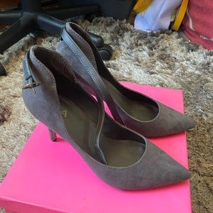 Grey Strapy Pumps